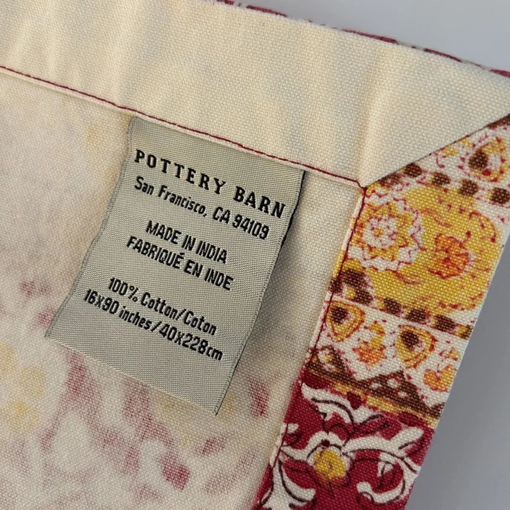 Pottery Barn Paisley Country Table Runner